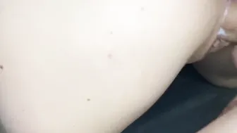 finished into my fiance but she did not notice and then had to finish again the booty