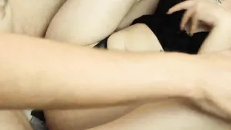 Bf Passionate Doggy Style Boned cunt with mouth near the Window