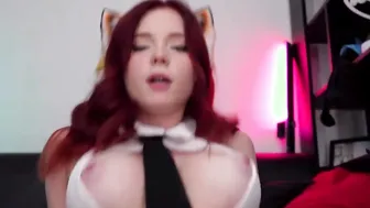 Irresistible Neko with Gigantic Titted Deep Throat Cock and Dig a Passionate Fucked