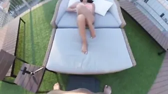 Older grandpa has real rough sex with a eighteen into the garden