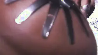 Blonde with gigantic titted submits to burning wax inside dungeon