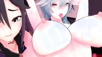 【MMD R-barely legal SEX DANCE】INTENSE SEX CUTIE GROUP NIGHT CLUB ハードセックス [MMD]