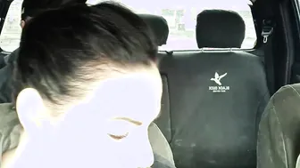 Fucking the hubbys friend inside the back seat of his vehicle while his driving xxx
