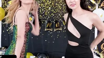 Family Grind - 2 Hot Girls Invite Their Stepdad For New Years Party And Got Too Passionate