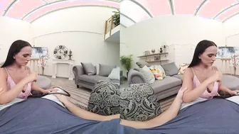 Dark Hair Hot Claudia Bavel Liking Sex Dildo And Your Rough Penis VR Porn