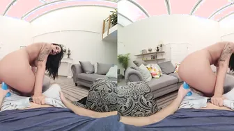Dark Hair Hot Claudia Bavel Liking Sex Dildo And Your Rough Penis VR Porn