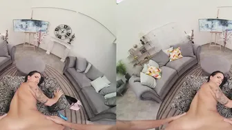 Dark Hair Hot Claudia Bavel Liking Sex Dildo And Your Rough Penis VR Porn
