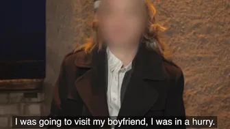 DEVIANTE - Blonde Professor Reveals Her Sins and Huge Jugs Before Hard Doggy Style Fucked into a Van