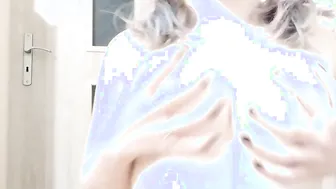 Shaved Cunt porn video – Cunt with mouth Into Lace Clothes Spitting On Her Unshaved Cunt