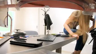 LOAN4K. Adorable sluts comes to obtain a loan and sex is the price for it