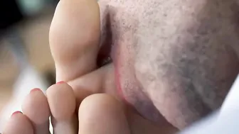 Voluptuous Fake Boobs - Sasha Rose toes bondage