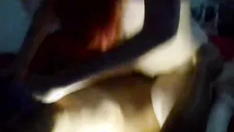 Red Haired Mom Rides Cock Until Cumming and Queefing.