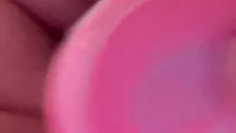 Having fun with my knot sex toy inside the shower