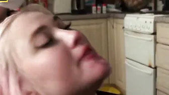 Dirty amateur blowing cock