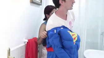 She thought she would banged a star but instead shes fucking SUPERMAN