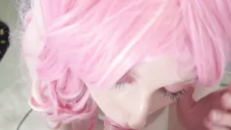 Swedish 19 Yo Cosplay Hoe Blows my Penis and Swallows My Cum