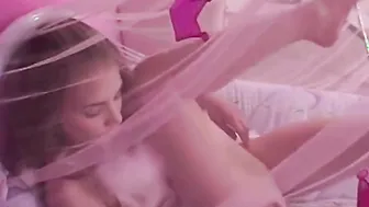 Little April inside Goddess Underwear Showing Off her Fans