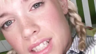 Slim blonde Kissy Kapri screwed full of gigantic ebony cock