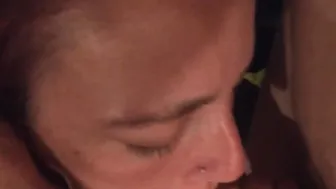 sexy Round Butt Mom Pleasures Penis and Nuts Up Close