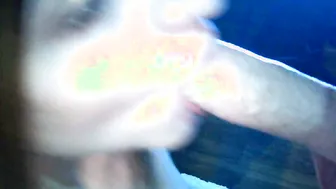 Cutie arabic celeb Autumn Gram blows my penis soft to rough inside my adult theater