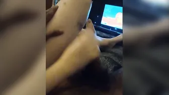 My first fan was overly excited; jizzed sex
