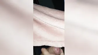 Step milf hand job under blanket got caught by daughter helping step son cum