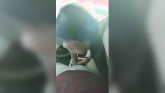 Milf blowing cock into outside part two