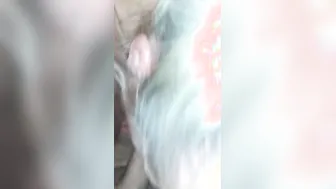 Older amateur cougar with a huge butt and huge breasts offer a deep throat head with facial 2hot