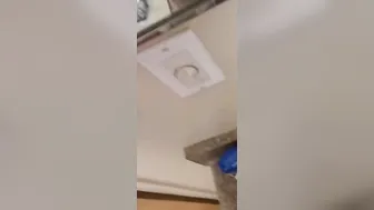 Extreme orgasm on WC counter top leaves my vagina throbbing and soaked with cum