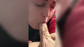 Red Headed Pawg gagging on penis