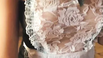 I screwed my Goddess maid with my gigantic cock -