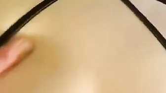 Incredible Sexy blonde getting cum on booty and fuck to shaking orgasm