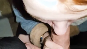 Oral Sex from a women inside the entrance while waiting for friends