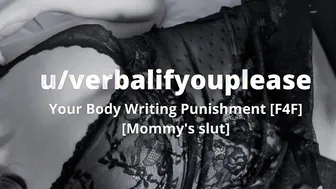 [F4F] Mommy Writes On Your Body [British Dyke Audio]