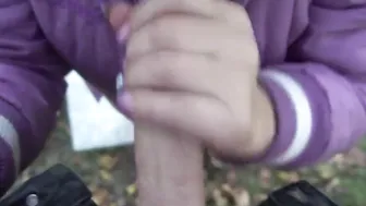 Outside fellatio from stepmom into the woods on a picnic.