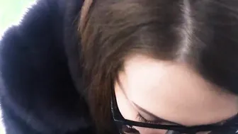 Outdoor Road Fellatio and Cummed Facial pov