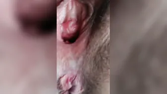 Close up egg play dildos pee and pushing