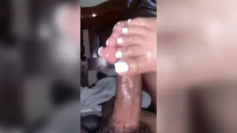 Her Long Fat Feet Feel Stunning