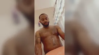 big black dick fixes PAWG shower leak tease