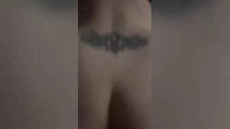 My fat booty jiggling as he hit it from behind