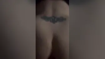 My fat booty jiggling as he hit it from behind