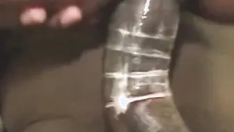 Amateur African Ebony Bimbo Getting Unshaved Twat Filled With Cum