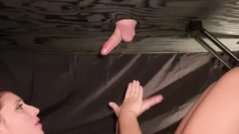 Milked Mans ex-wife drains his cum all over her.