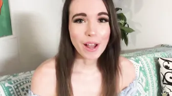 Dark Haired pornstar Brooke Johnson interviewed getting nude and shows off her bald vagina