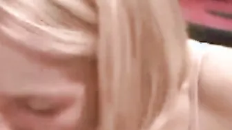 Heather short hair deepthroats