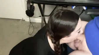 DISTRACTING MY GAMER bf WITH A FELLATIO short version