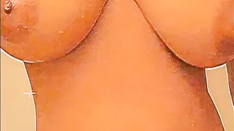 slim african hoe shows off her breasts