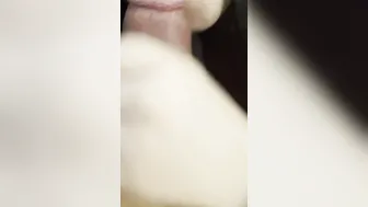 She didnt want I cum inside her mouth. Too late