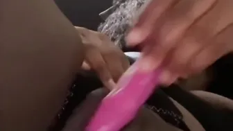 African snatch masturbation and toying