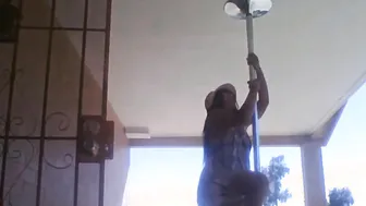 Curvaceous pole stripper inside any kinds of naughty activities